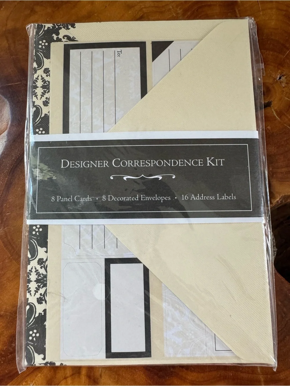 Lot of 3 Aria Designer Correspondence Kits Stationery Cards Envelopes Sealed